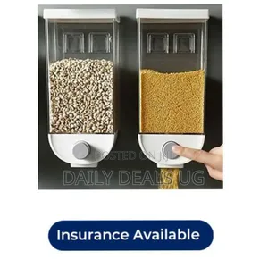 2piece Wall-Mounted Cereal Dispenser,Food Storage Container Organizer