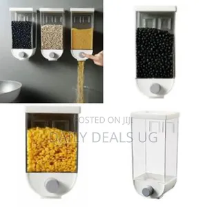 Wall-Mounted Cereal Dispenser,Food Storage Container Organizer Box