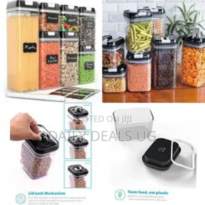 Airtight Food Storage Containers 7-Piece Pantry Organization Canister