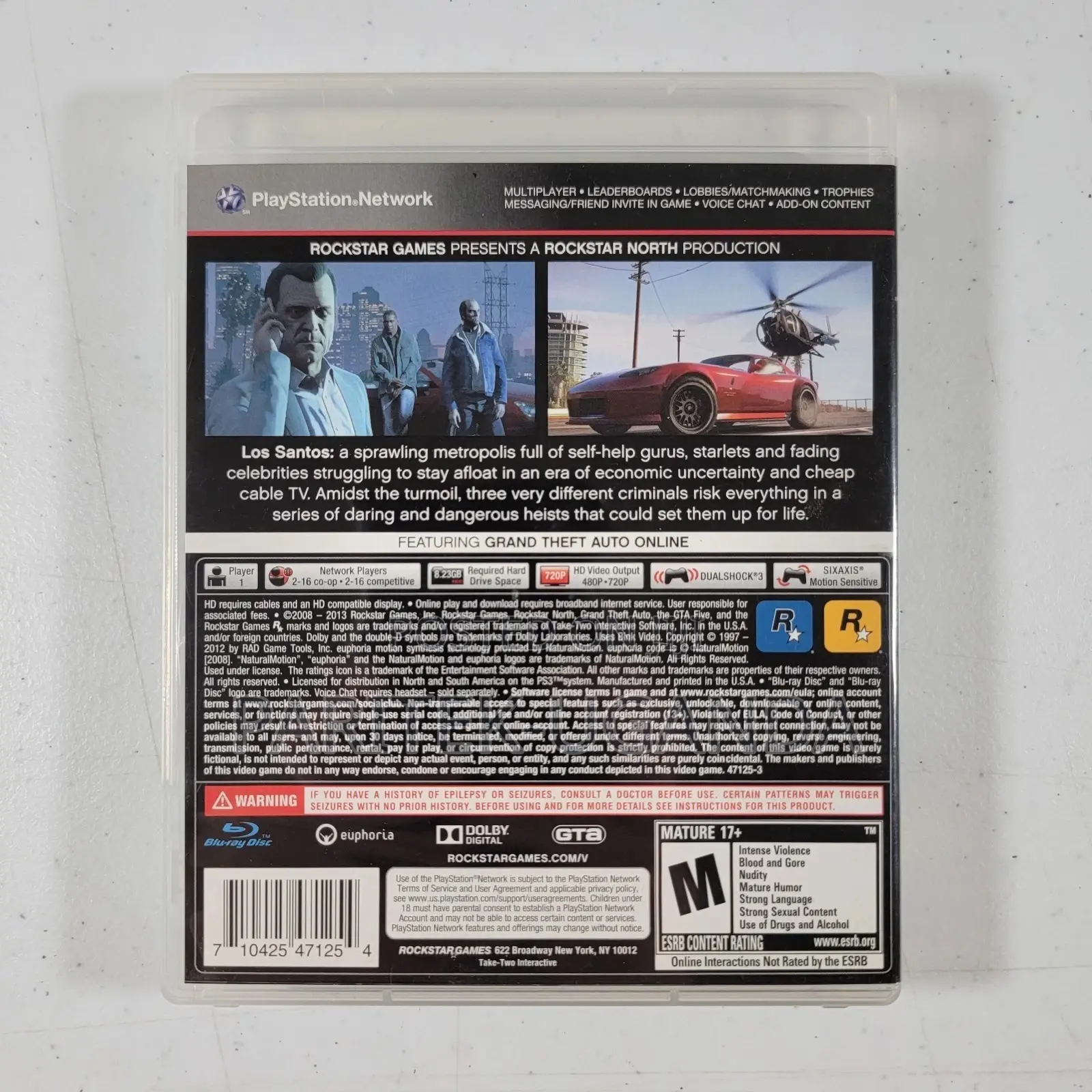 Grand Theft Auto Five Ps3