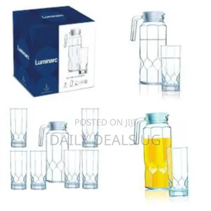 Luminarc 7 Piece Octime Diamond Drinkware Set Water Set