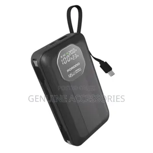 Porodo Dual Cable - Built - In + Detachable Type-C Powerank