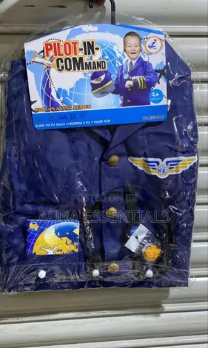 Kids Pilot In Command Costume Set