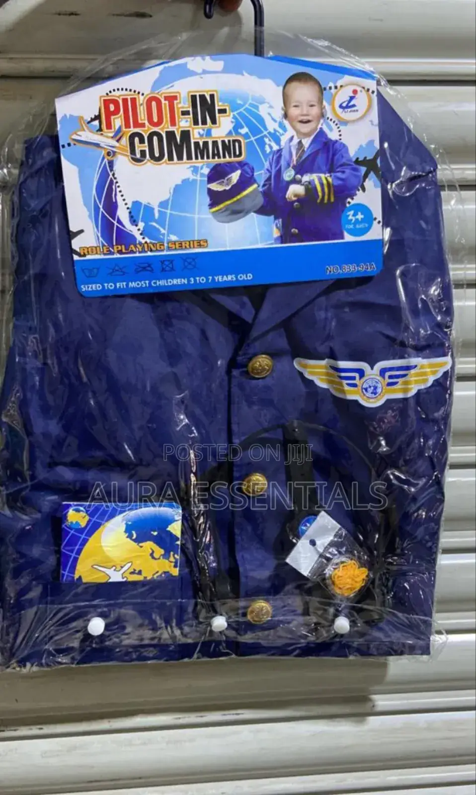 Kids Pilot In Command Costume Set