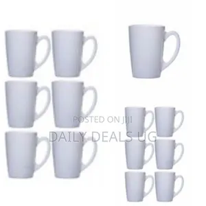 Luminarc 6 Pieces of Luminarc Plain Tea Coffee Mug Cups -White