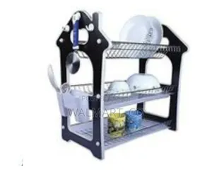 3 Tier Dish Draining Rack Storage Organizer
