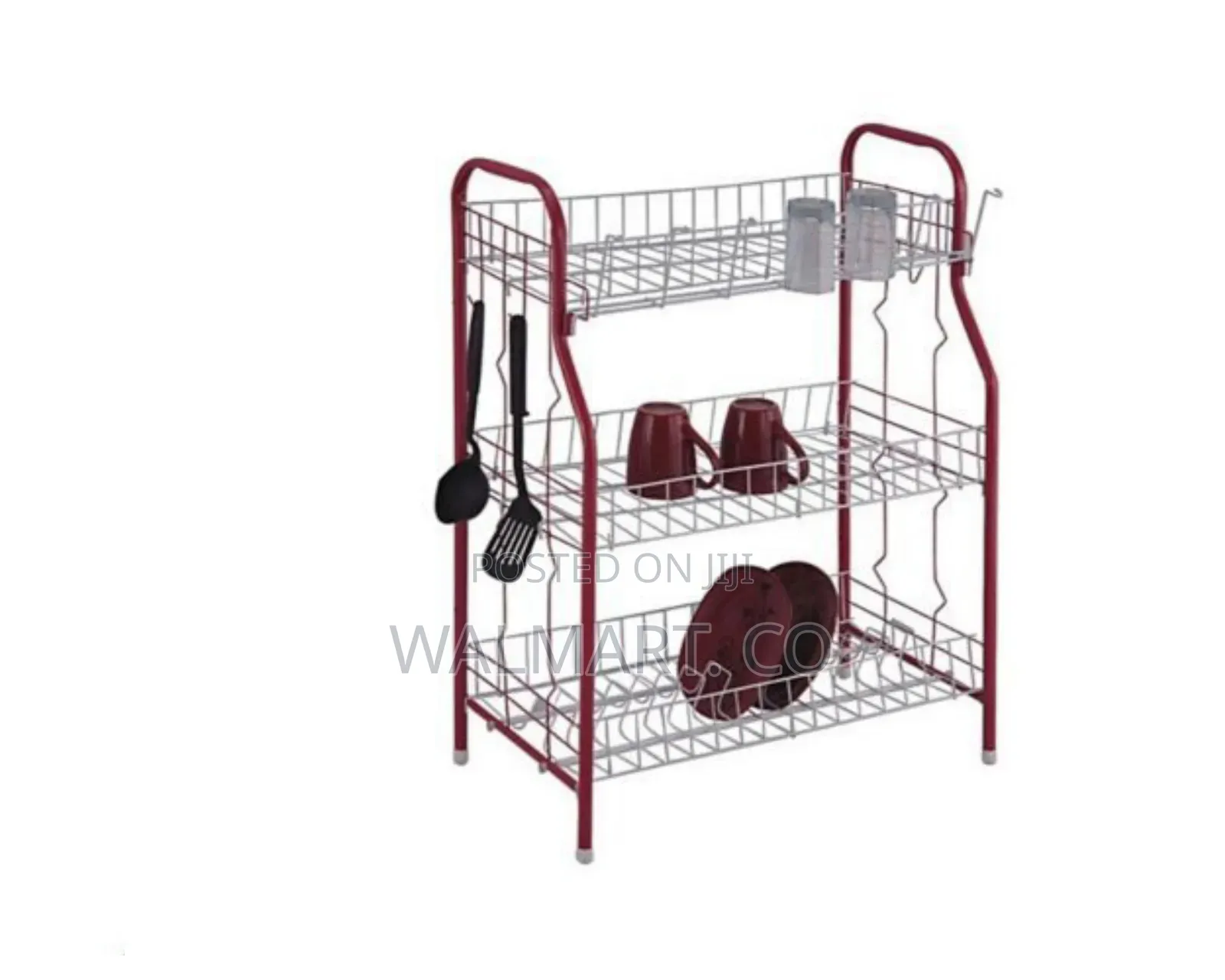 3 Tier Stainless Steel Dish Drainer Storage Rack