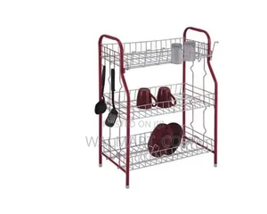 3 Tier Stainless Steel Dish Drainer Storage Rack