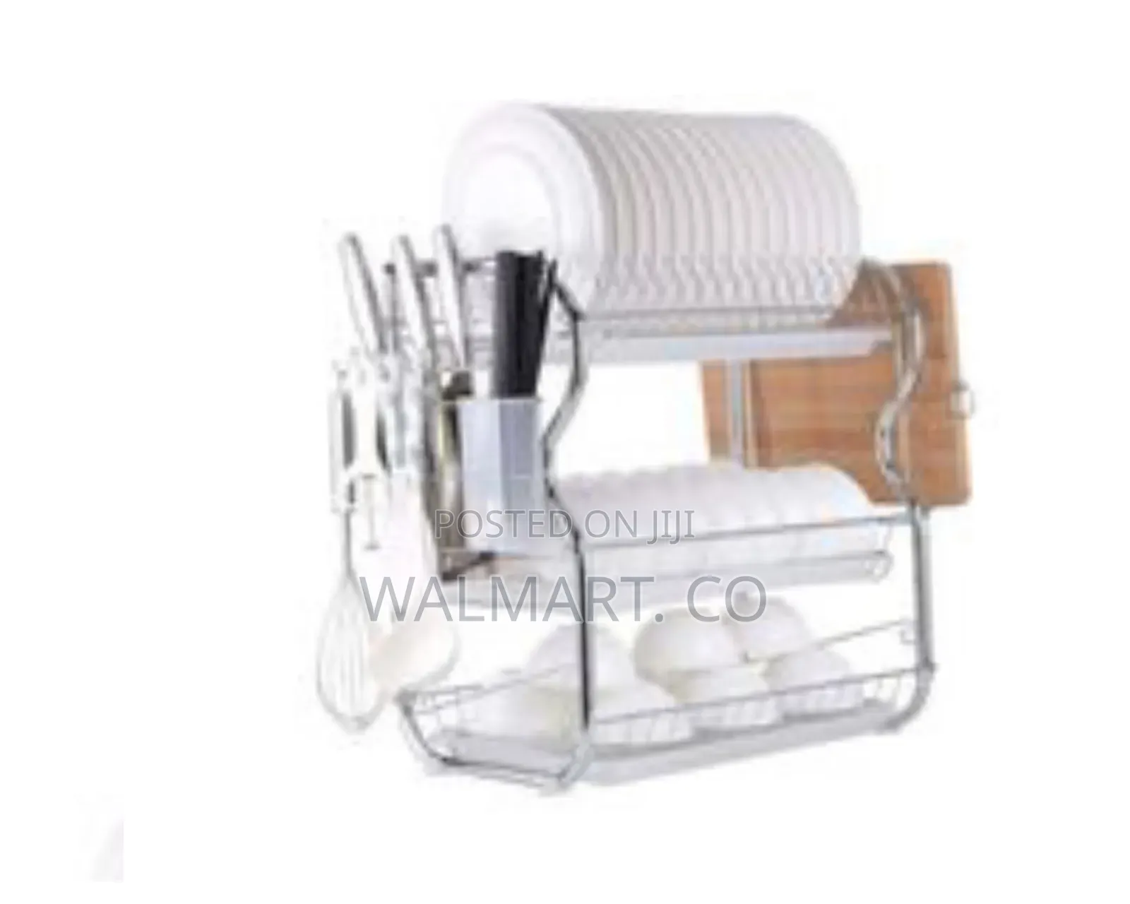 3 Tier Stainless Steel Dish Drying Rack-Silver