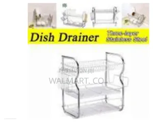 3 Tier Stainless Steel Dish Drying Rack-Silver
