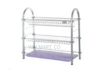 3 Tier Chrome Plated Dish Drying Rack