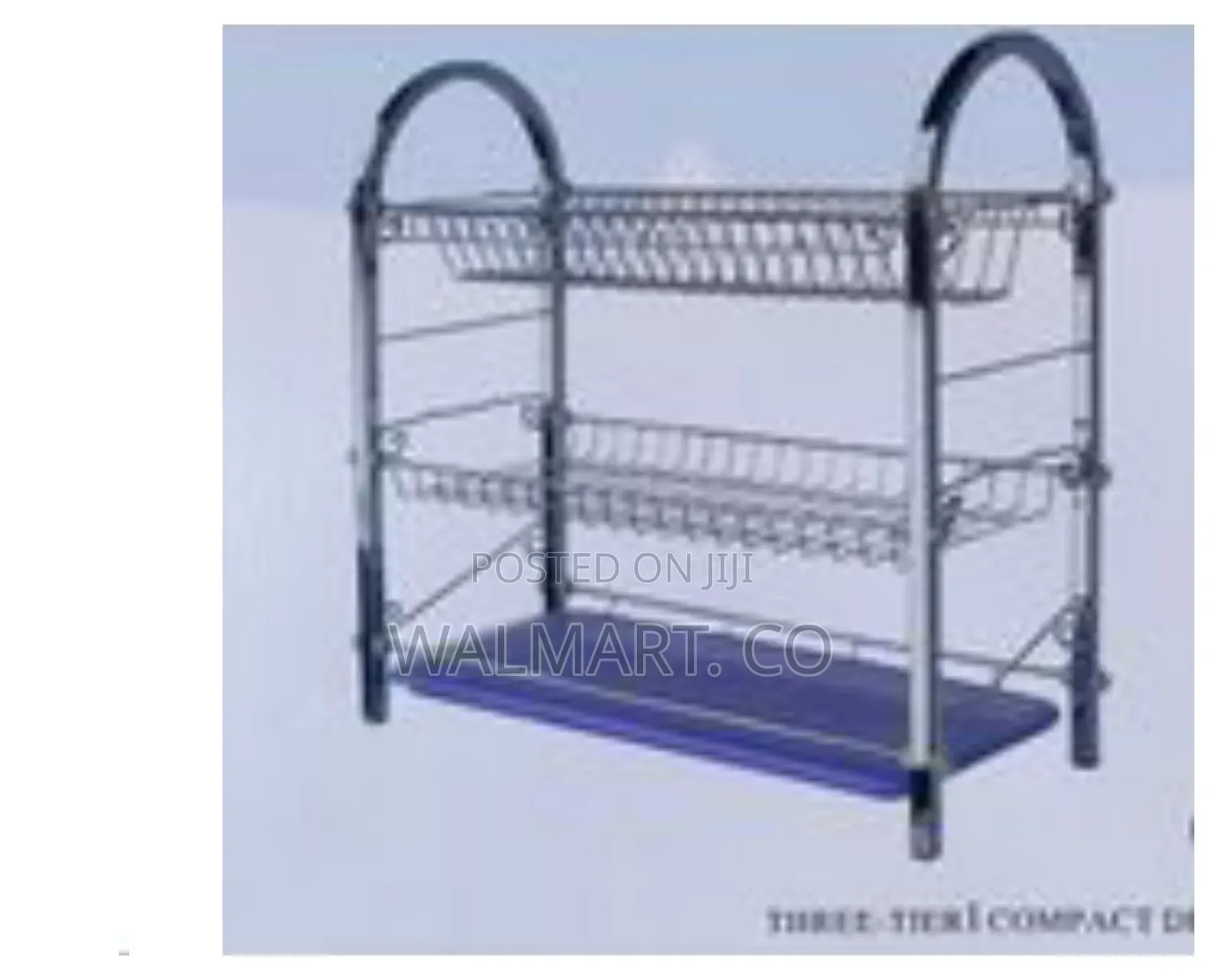 3 Tier Chrome Plated Dish Drying Rack