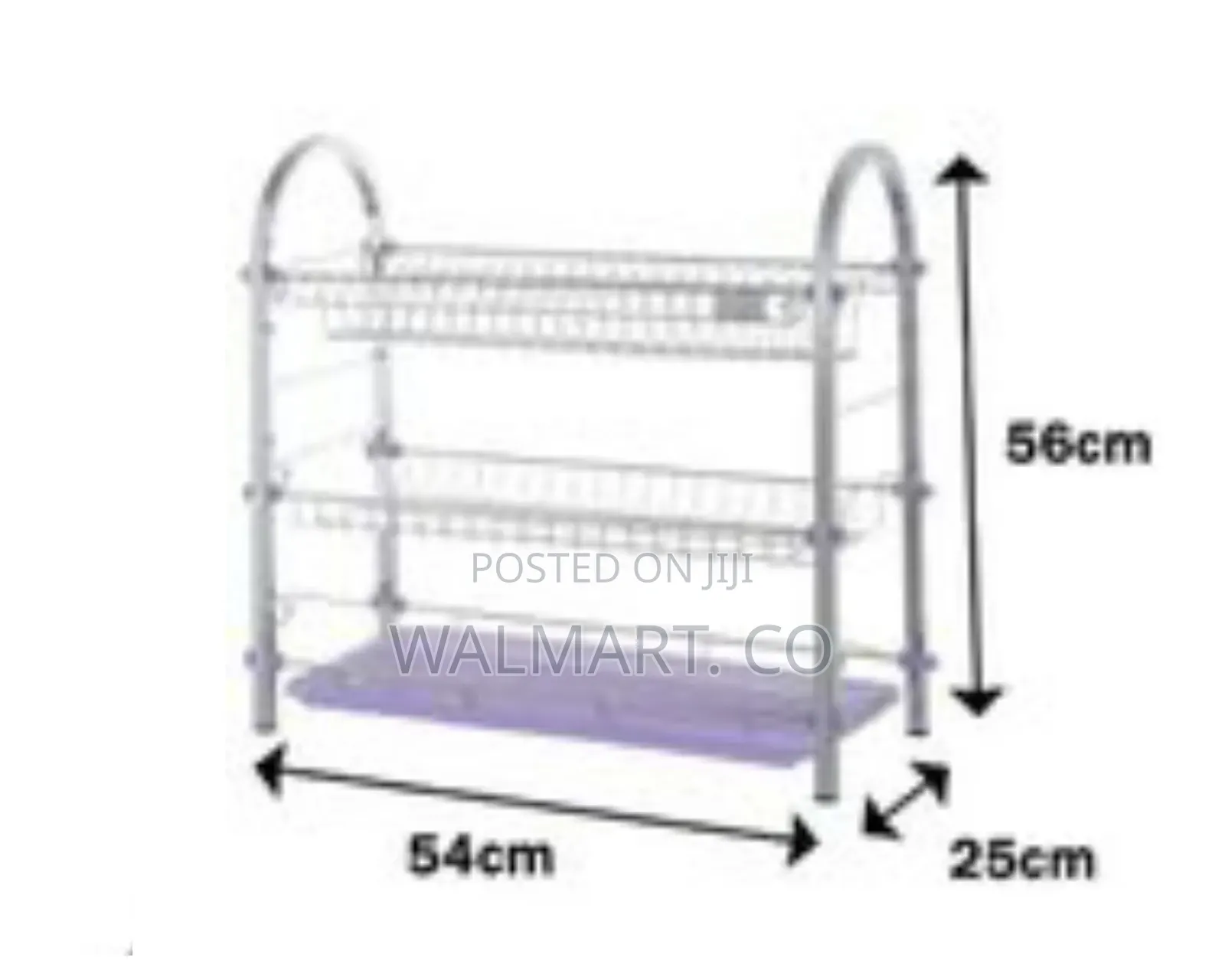 3 Tier Chrome Plated Dish Drying Rack