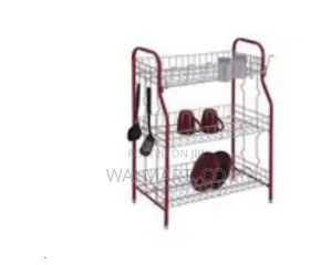 3 Tier Stainless Steel Cups Plate Dish Drying Rack
