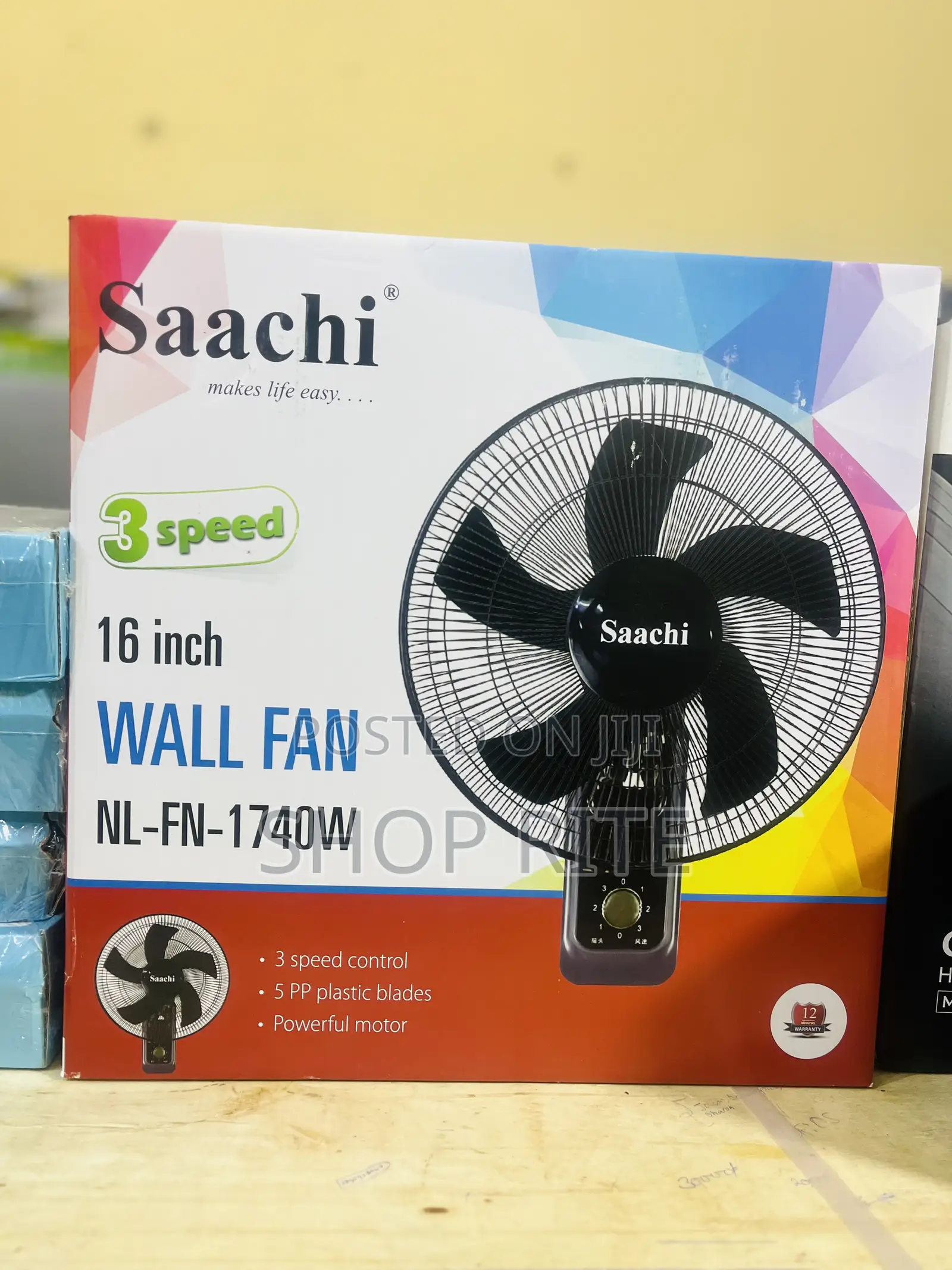 Saachi Wall Fan Electric Coded