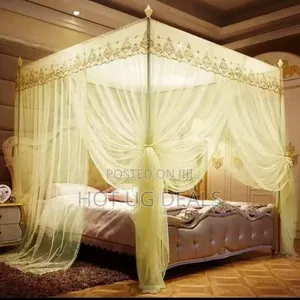 6*6 Mosquito Net With Stands - Cream