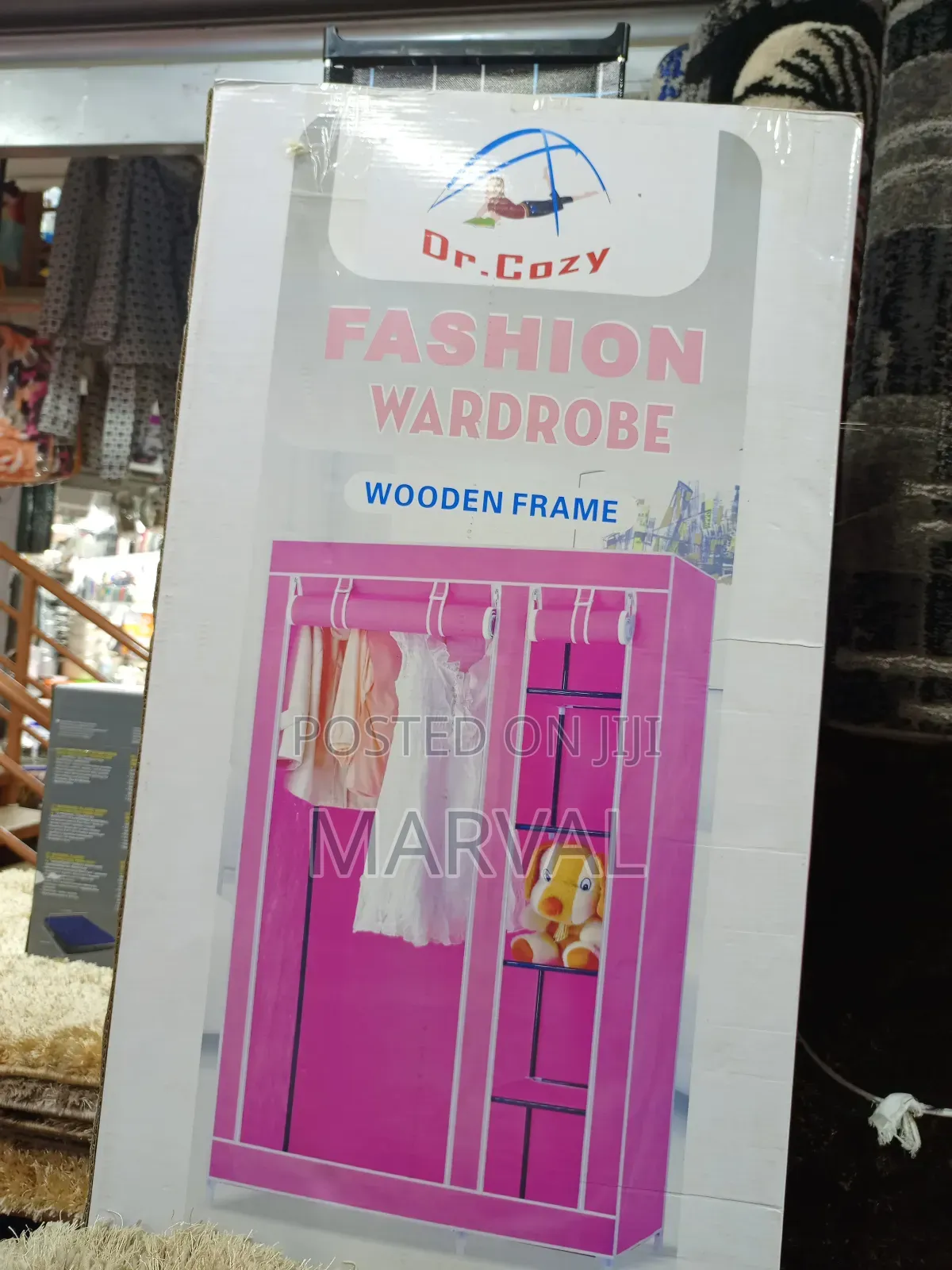 Wardrobe With A Wooden Frame