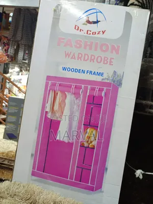Wardrobe With A Wooden Frame