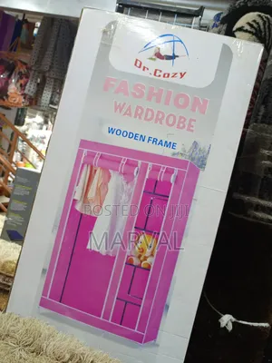 Wardrobe With A Wooden Frame
