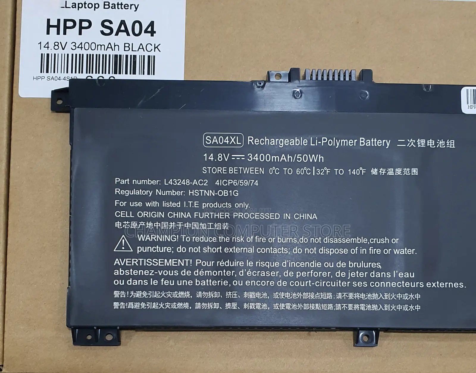 Hp Sa04xl For Hp Envy X360 15-dr 15-dr0010tx Series Notebook Hstnn-ob1