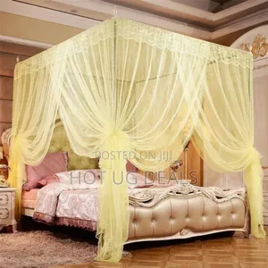 4*6 Mosquito Net With Stands - Cream