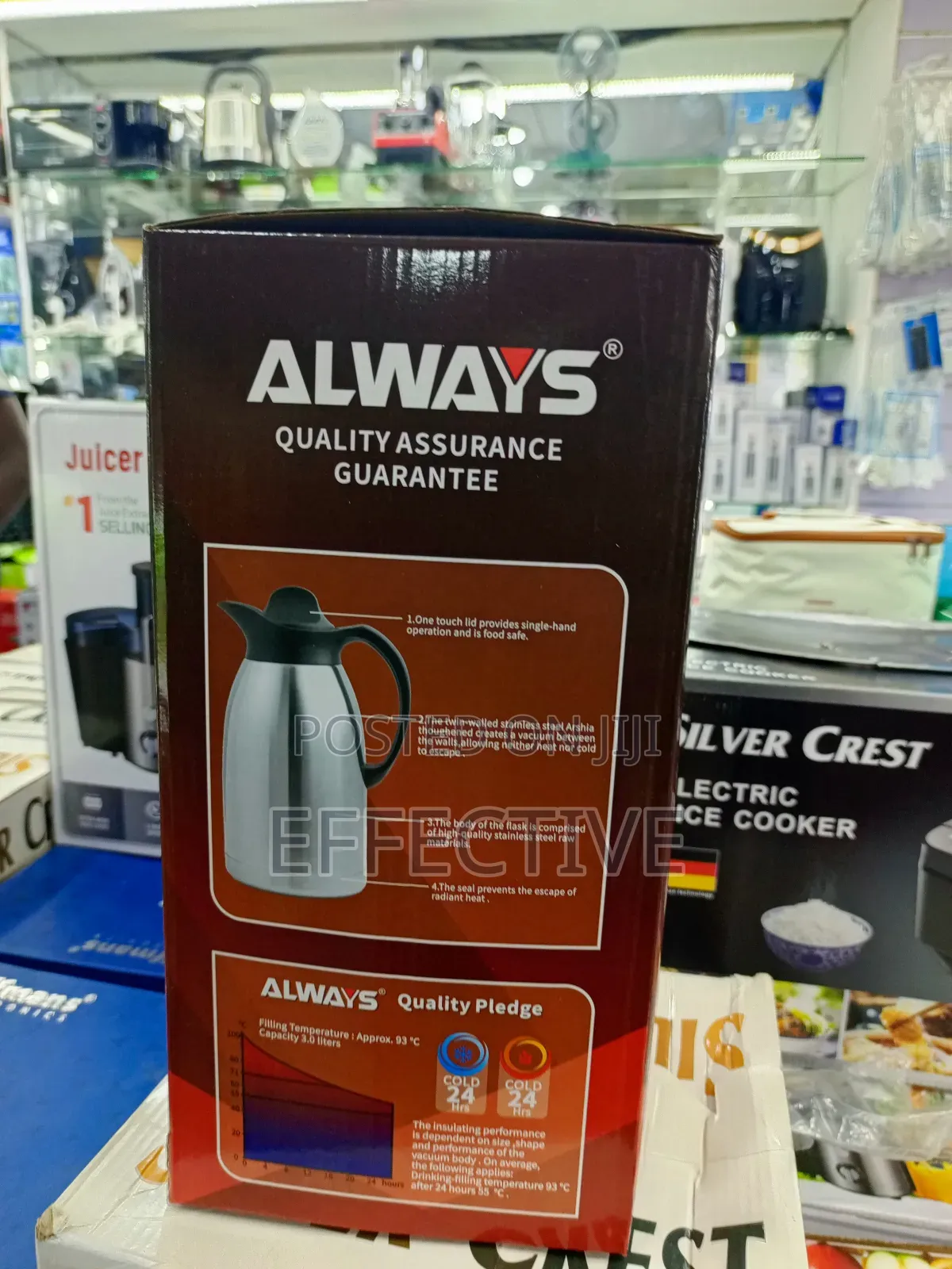 Always 3.0 Liters Vacuum Jug.
