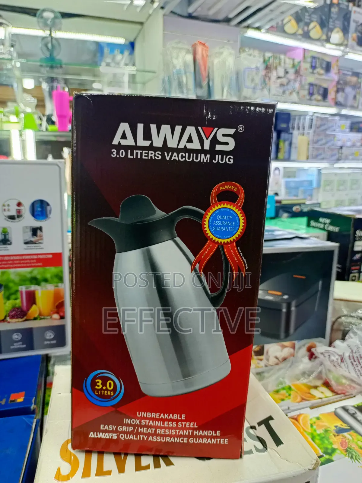 Always 3.0 Liters Vacuum Jug.