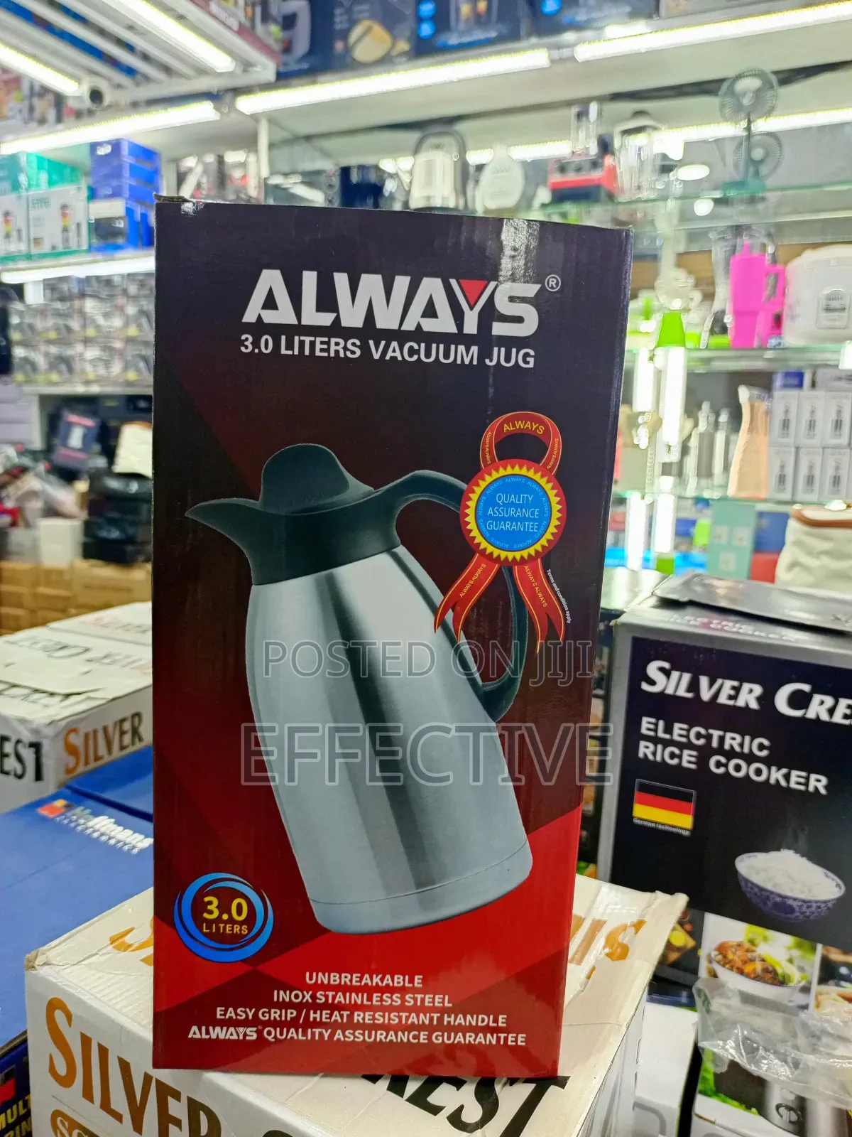 Always 3.0 Liters Vacuum Jug.