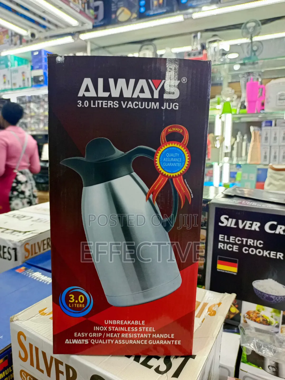 Always 3.0 Liters Vacuum Jug.
