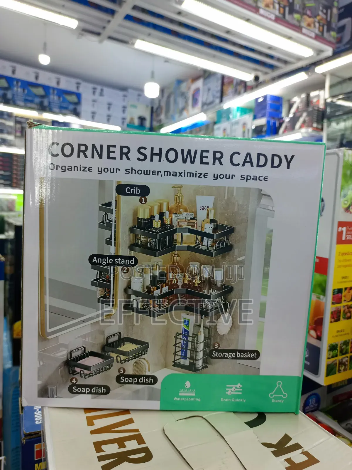 5 in 1 Bathroom/Kitchen Corner Rack Organiser