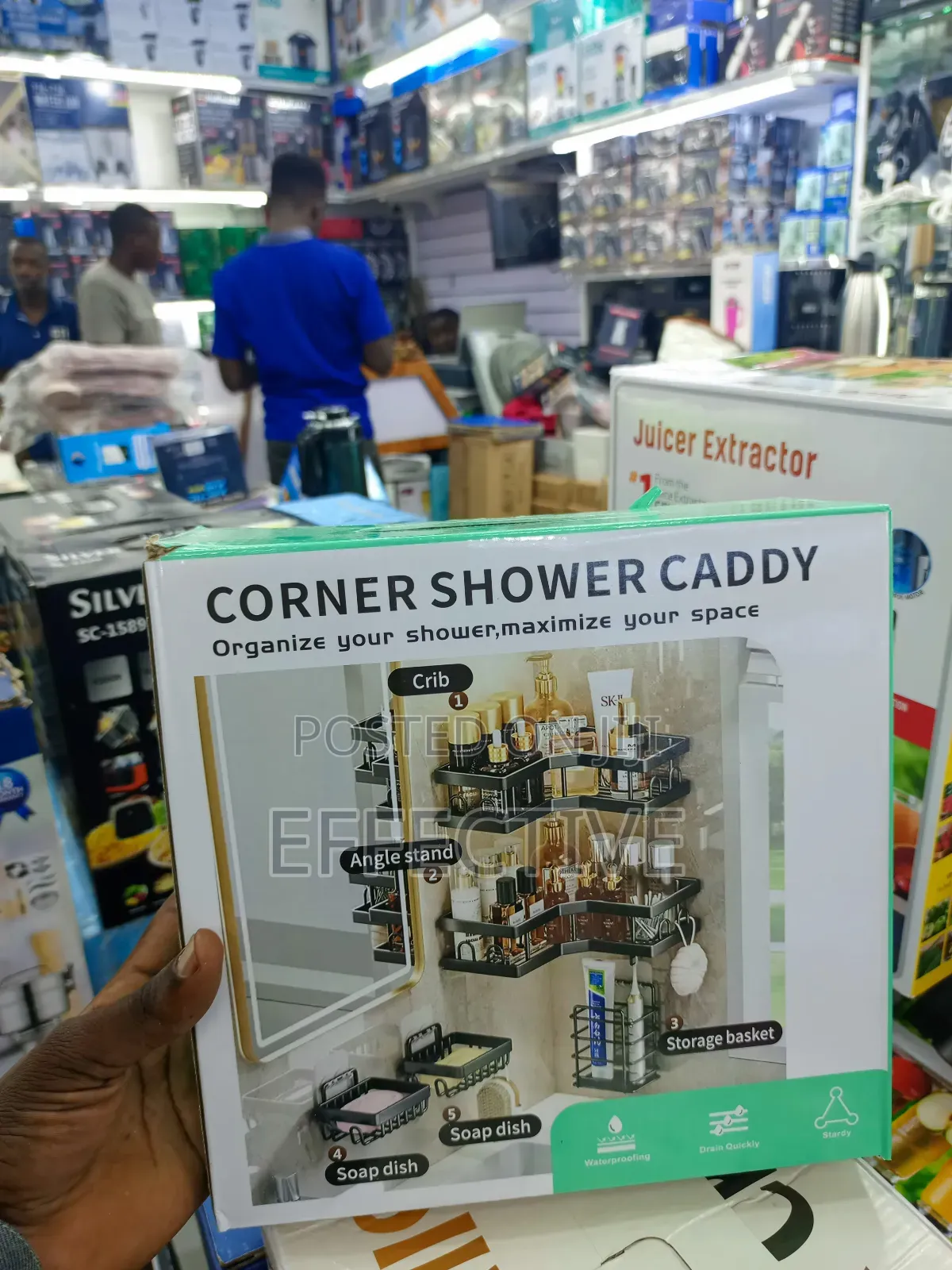 5 in 1 Bathroom/Kitchen Corner Rack Organiser
