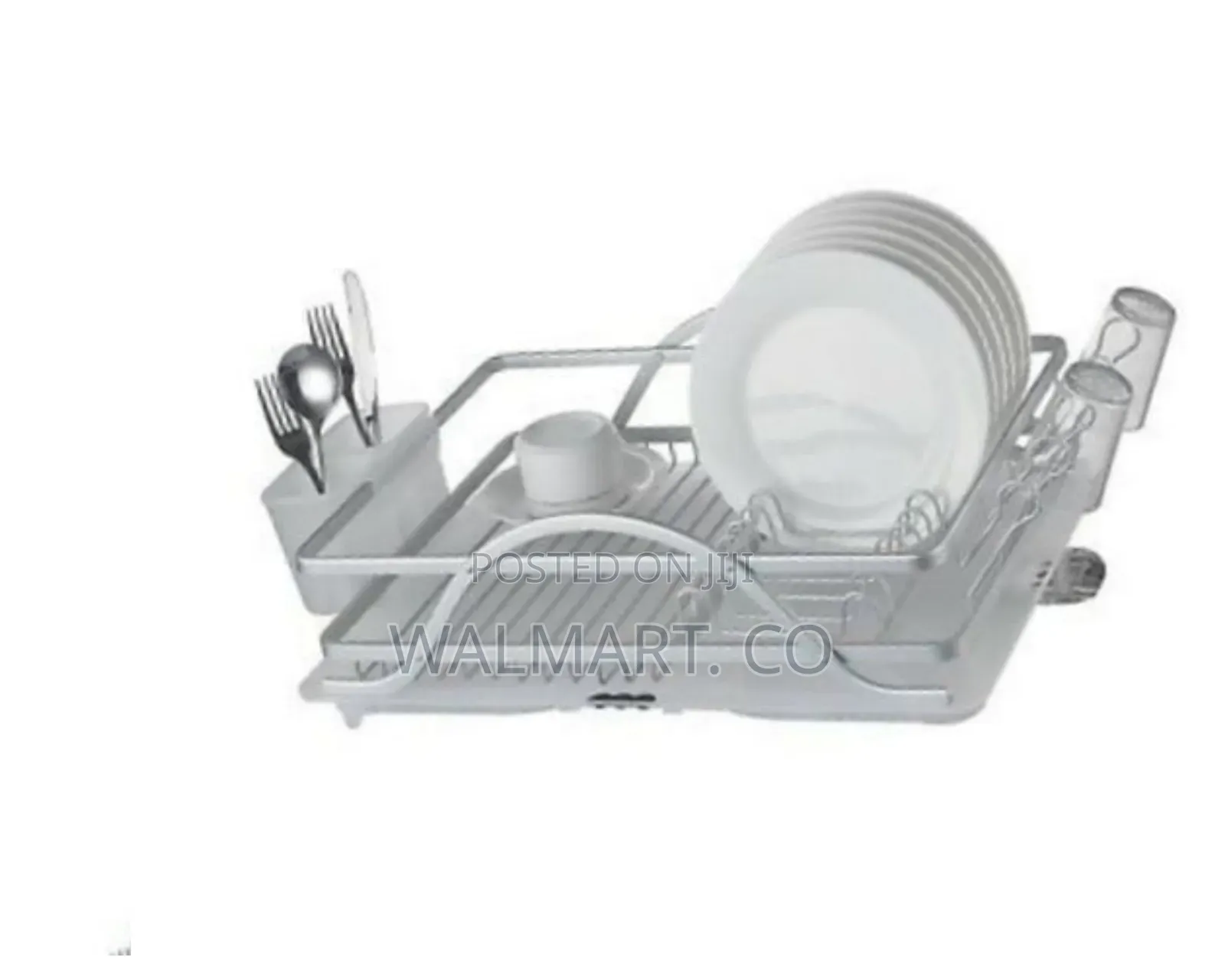 Aluminum Dish Drainer Rack Storage Organizer