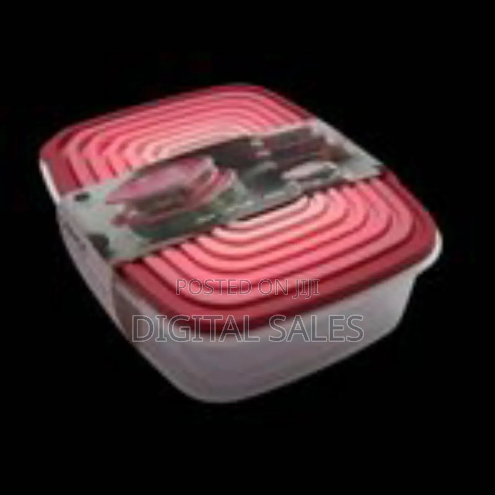 7 Piece Rainbow Plastic Fridge Storage Food Containers With Leakproof