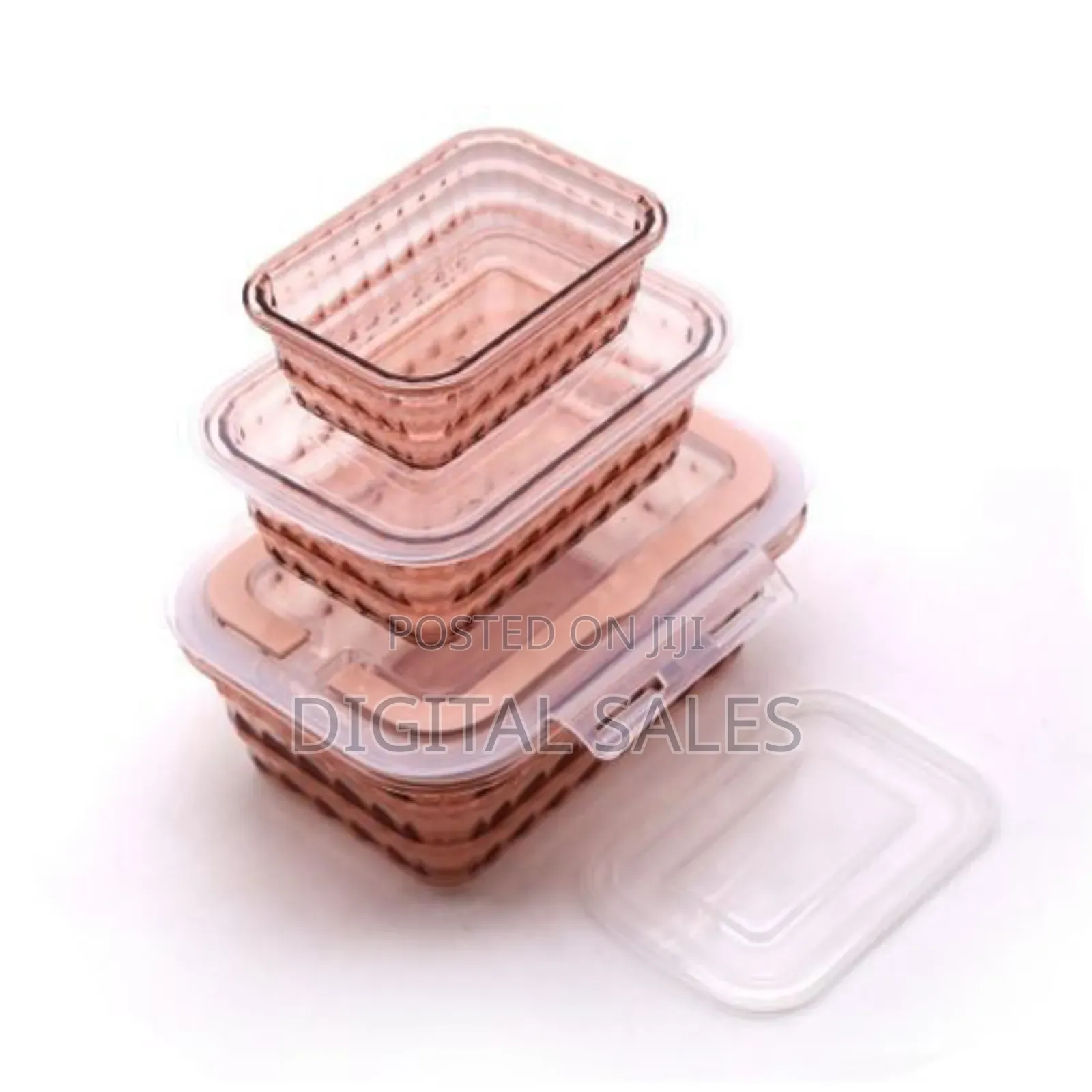 3 Piece Melamine Food Storage Container Box