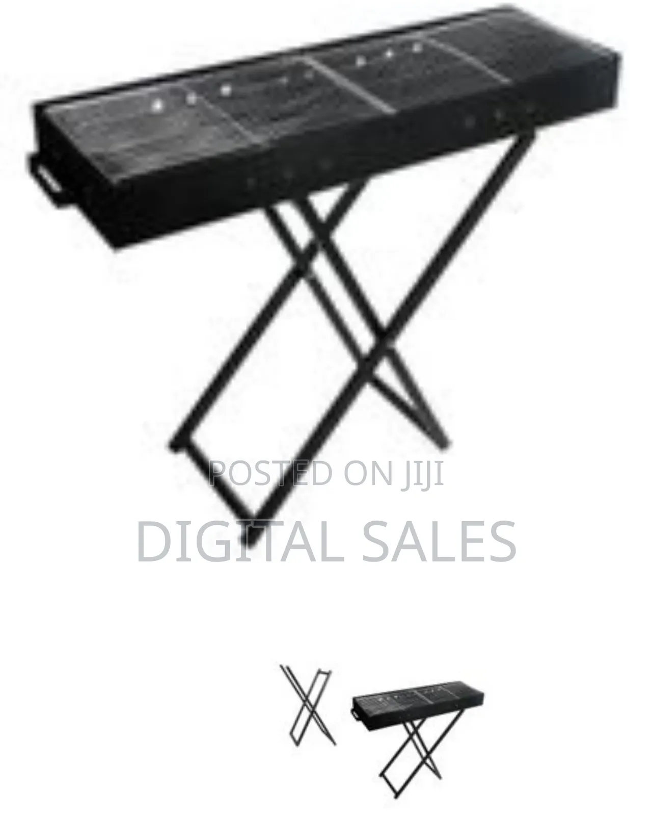 27.5*15.5 Inches Heavy Duty Foldable BBQ Stand With Kabab Smoker Grill