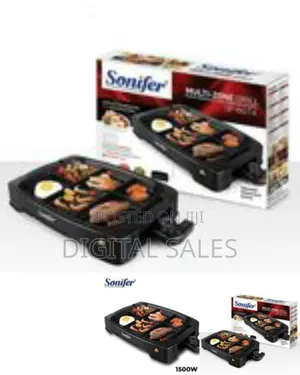 Sonifer Electric Multi Portion Grill Powerful Electric BBQ
