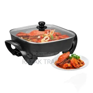 Decakila Electric Skillet and Frying Pan With Glass Lid, Non-Stick