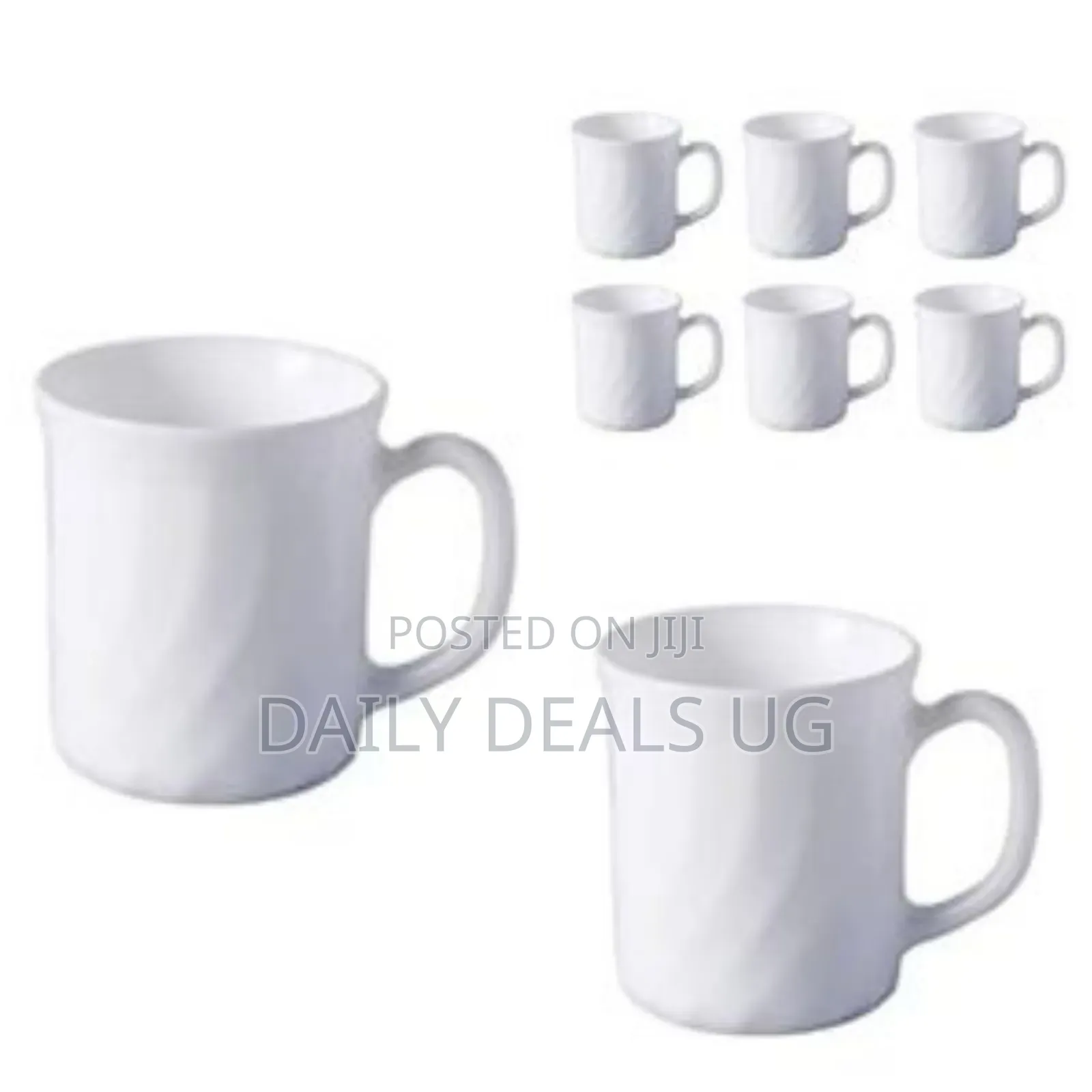 Luminarc 6 Pieces of Luminarc Wavetea Coffee Mug Cups-White