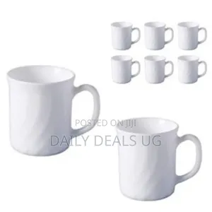 Luminarc 6 Pieces of Luminarc Wavetea Coffee Mug Cups-White