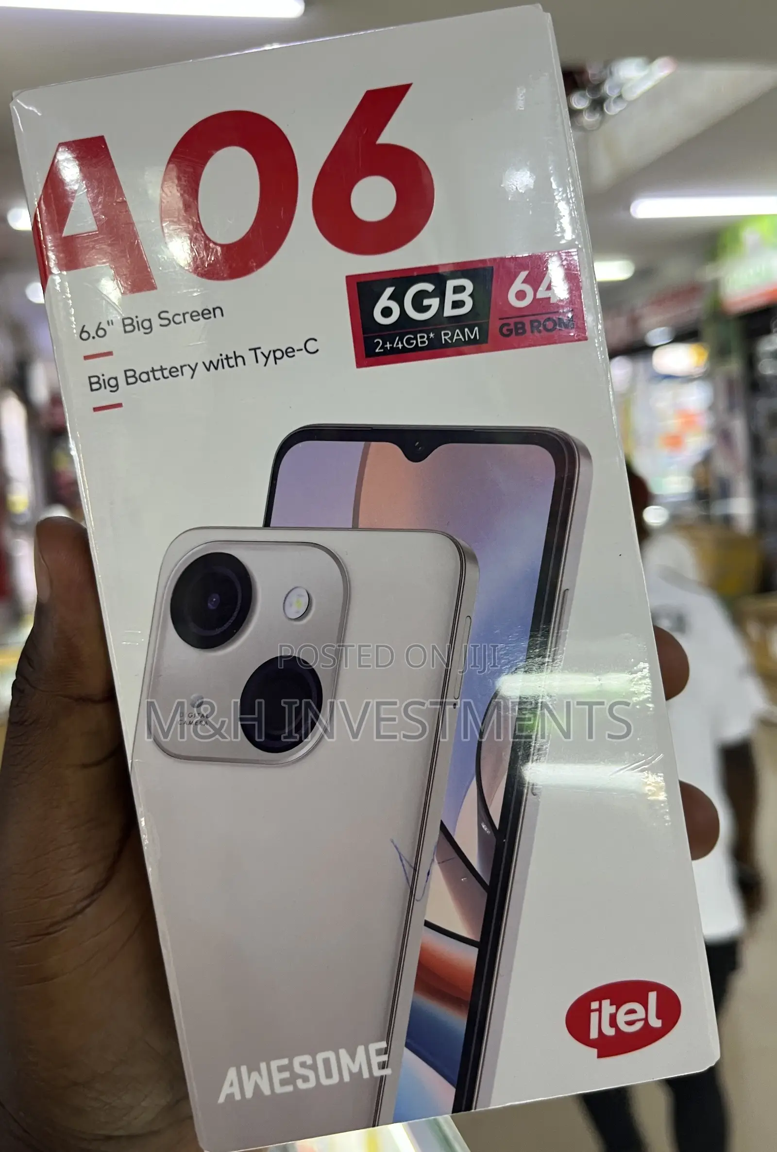 New Itel A06 64 GB Black