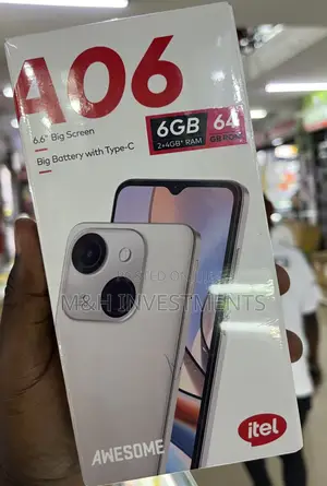 New Itel A06 64 GB Black