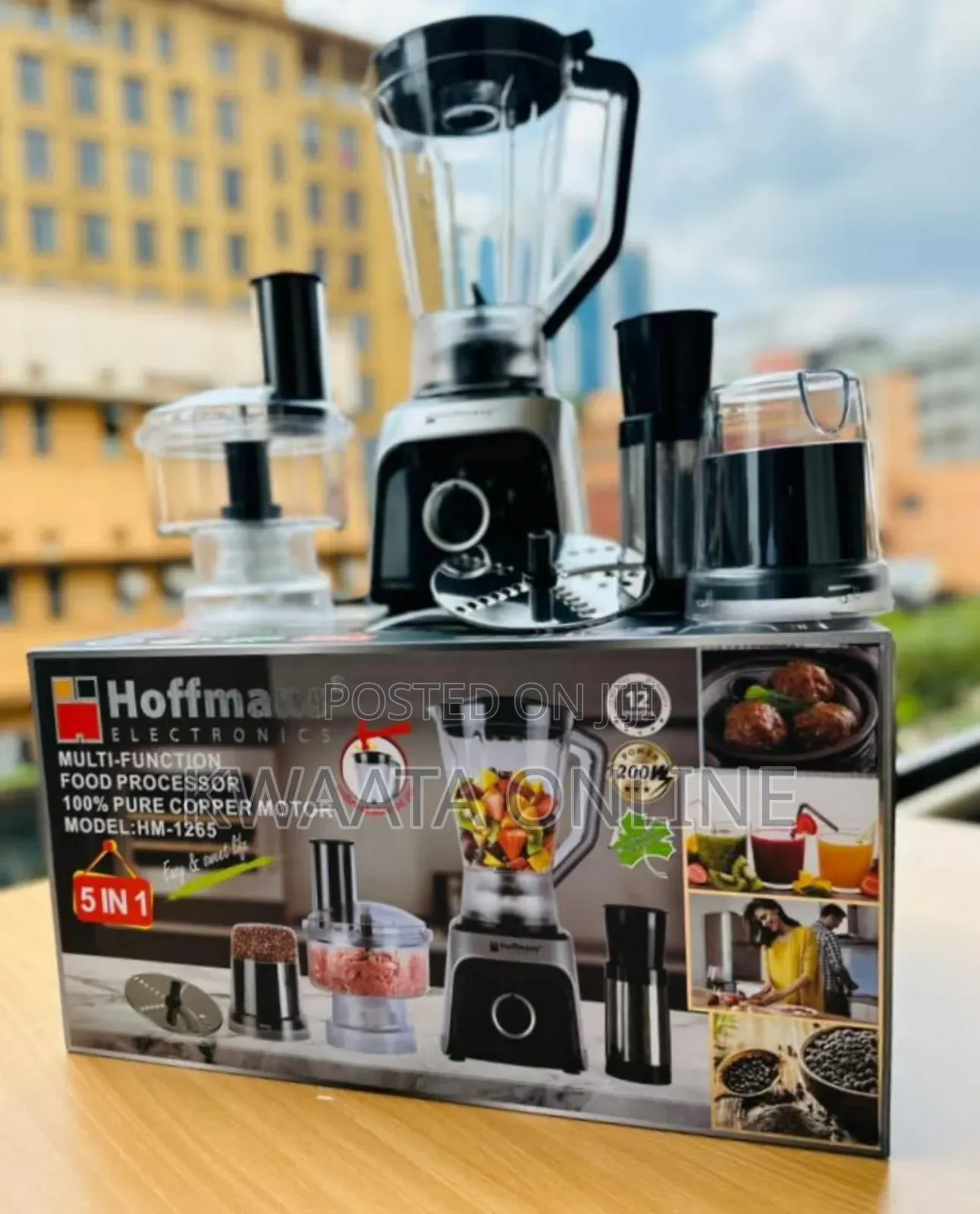 Hoffmans 5 in 1 Multifunction Blender Hm-1265