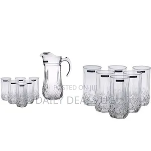 Luminarc 6 Piece Glasses and 1 Piece Jug Water Set-Colorless