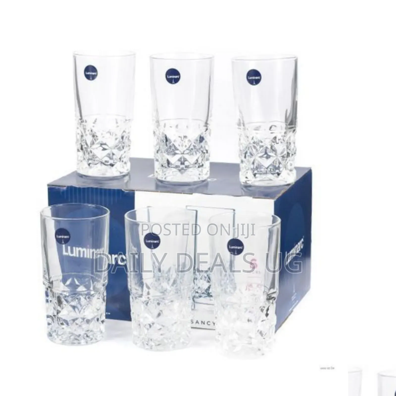 Luminarc 6 Pieces of Sancy Juice/Water Glasses-Colorless