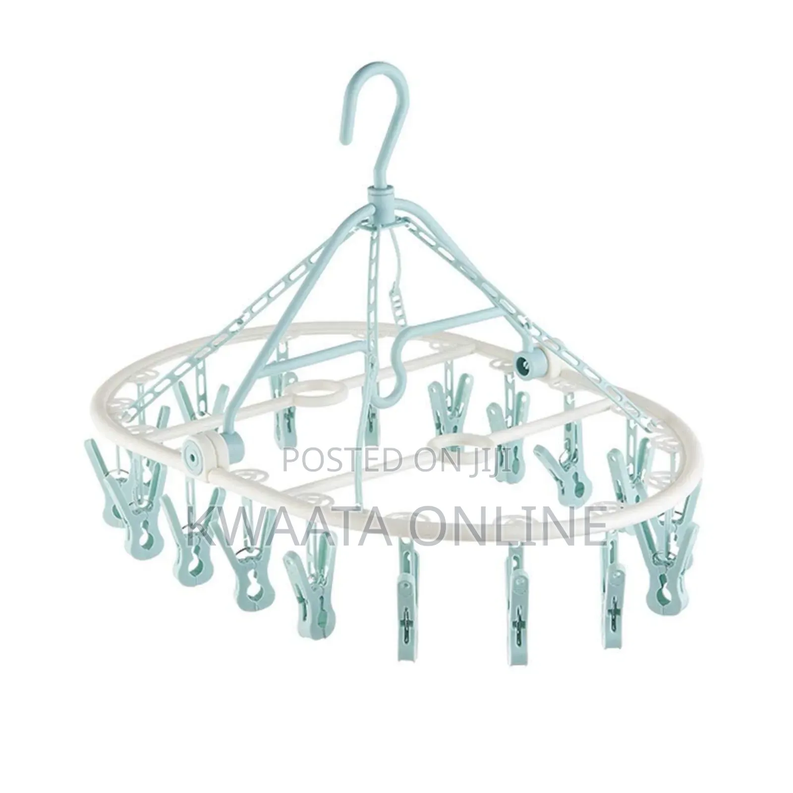 Clothes Drying Hanger With 32, Pant Peg Laundry Foldable