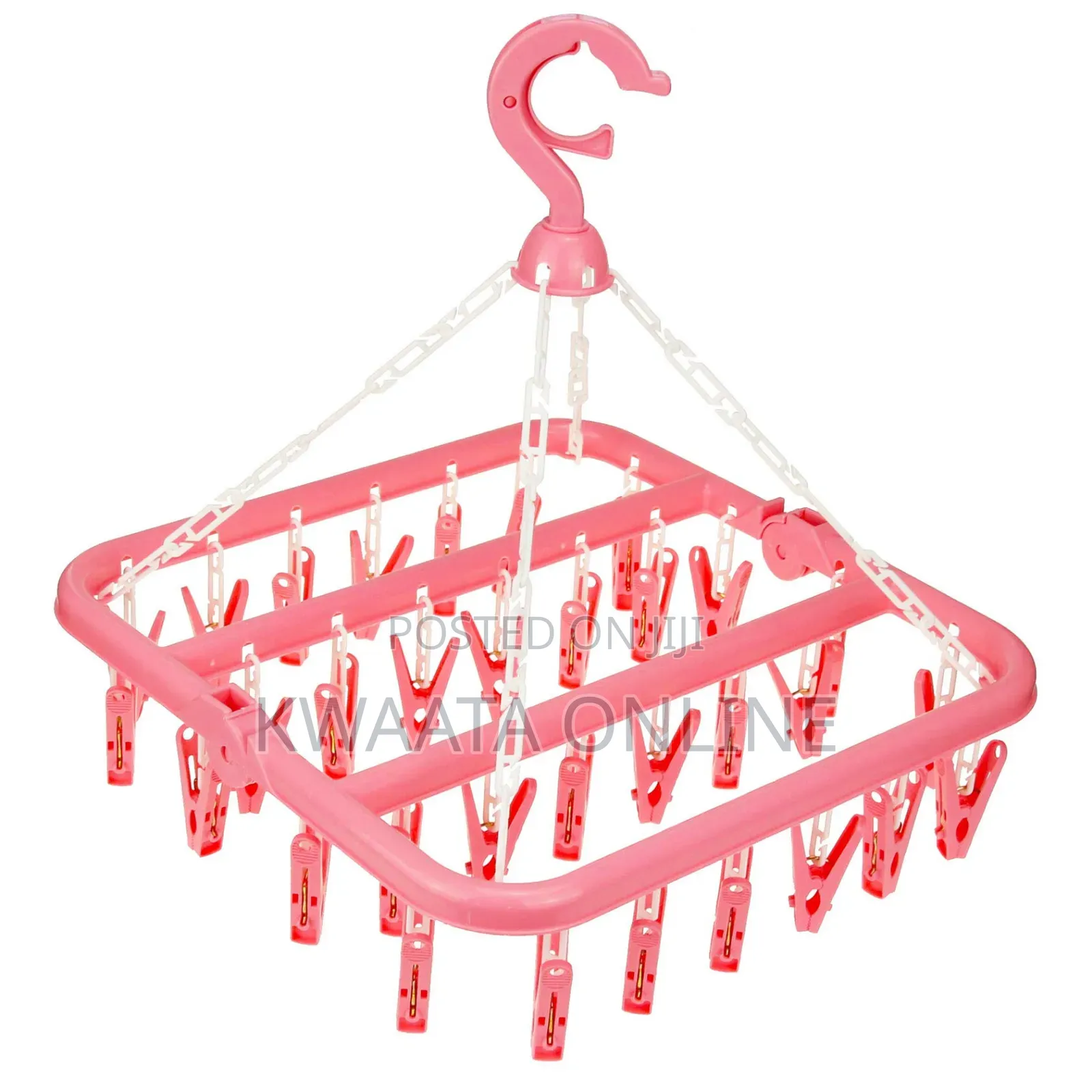 Clothes Drying Hanger With 32, Pant Peg Laundry Foldable