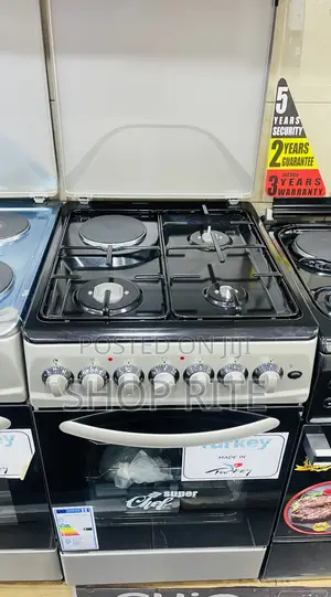 Super Chef Inox Full Gas Cooker 60/50cm Double Gas Oven