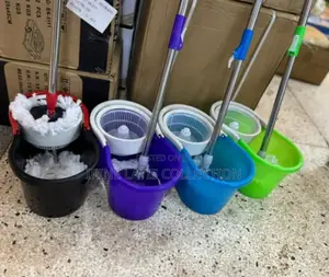 Portable Spin Mops and Bucket