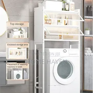 Over Toilet Washing Machine Storage Rack