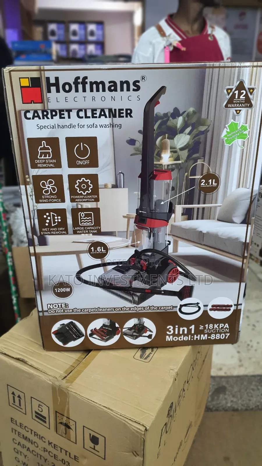 Hoffmans 2.1l Carpet Cleaner 3in 1
